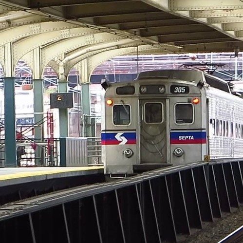 Train from Center City to Philadelphia International Airport.